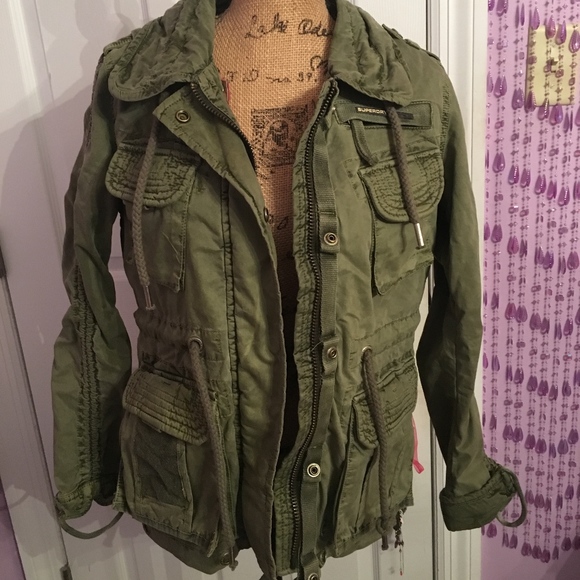 Superdry Jackets & Blazers - Army Green Cargo Jacket